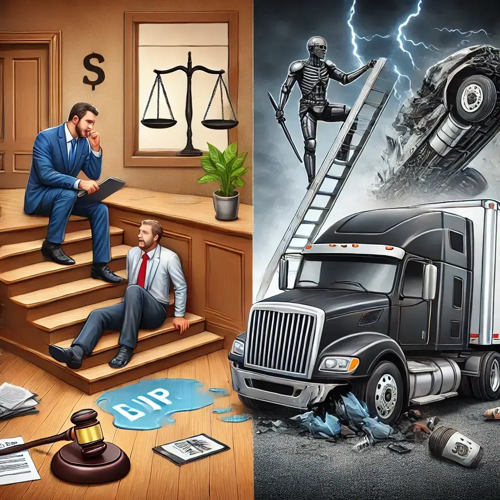 Slip and Fall Lawyer or Truck Wreck Lawyer: Which Do You Need After an Accident?